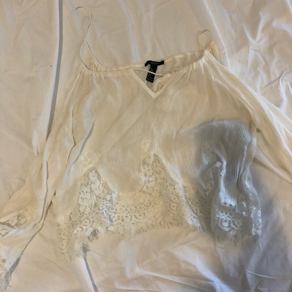 White forever 21 blouse